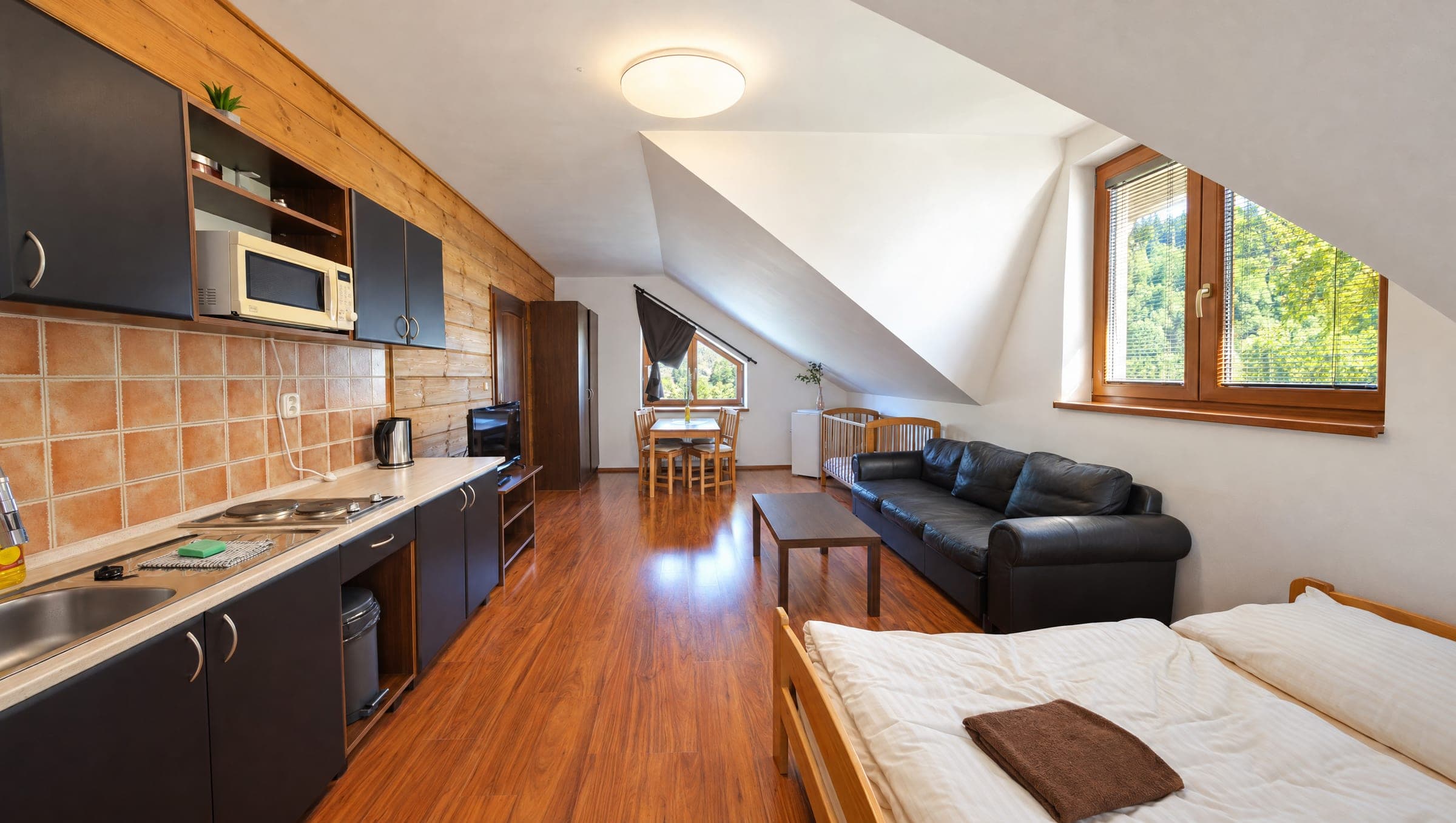 Apartmán s kuchynkou a lôžkami